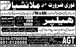 Helper Jobs in Malaysia