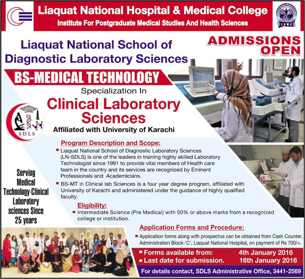 Admissions in Liaquat National Hospital & Medical College