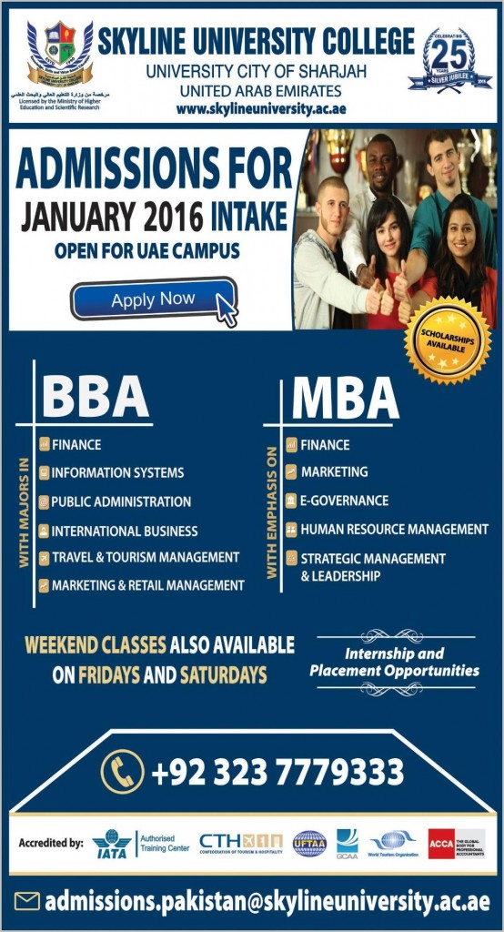 Admissions in Skyline University College