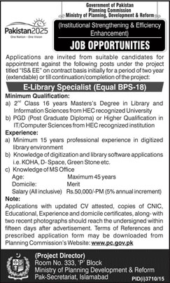 Jobs in Ministry of Planning, Development and Reform