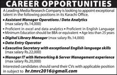 Manager Jobs in Leading Media Research Company