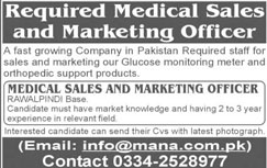 Medical Staff for Sales Jobs in Company