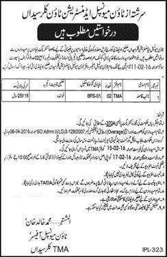 Naib Qasid Jobs in Municipal Administration Town