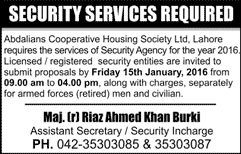 Security Service Jobs in Abdalians Cooperative Housing Society Ltd
