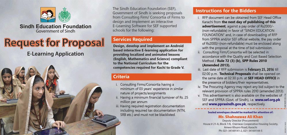 Software Designing Project for Sindh Education Foundation