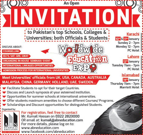 Worldwide Education Expo Invitation