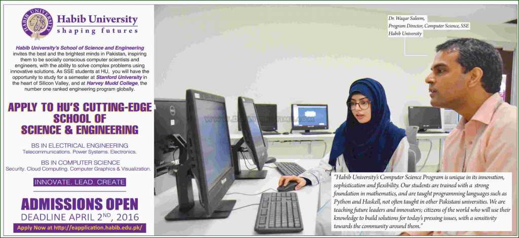 Admissions in Habib University