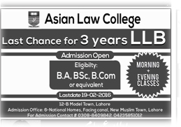 LLB Admissions in Asian Law College