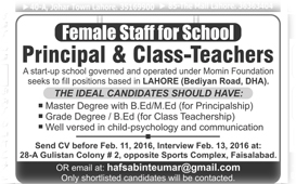 Teachers Jobs in Pakistan