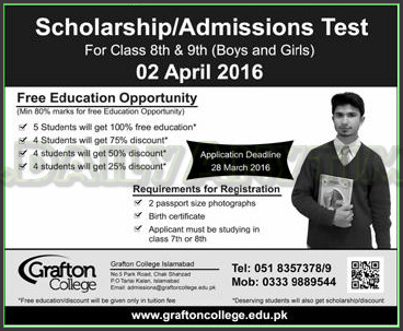 Admissions in Grafton College