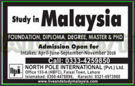Admissions in Malaysia