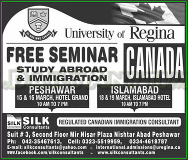 Study in Abroad University of Regina