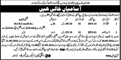 lahore court jobs