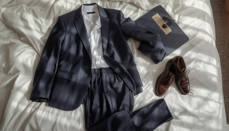 Tailored interview outfit laid out the night before a job interview